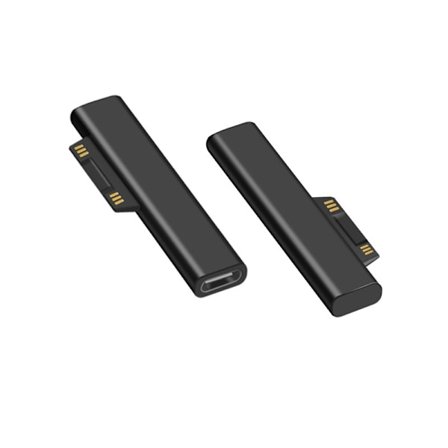 Surface Connect till USB C laddningskontakt 2-pack för Surface Pro 3 4 5 6 Hållbar