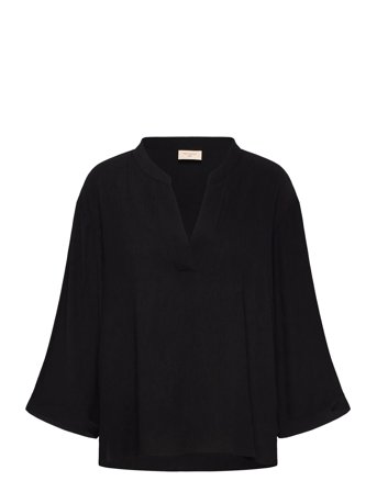 Blouse From Freequent In A Light Material With A Beautiful Texture. The Blouse H Black FREE/QUENT