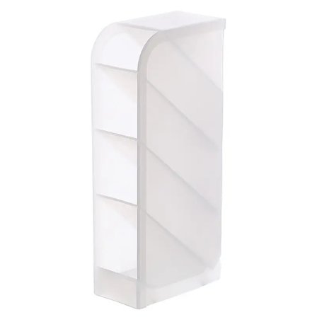 4-stegs transparent, förvaringslåda för vertikal penna, kontors- och skolmaterial, förvaringslåda för sminkborste