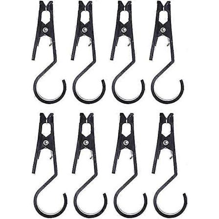 Udendørs teltclips krog, letvægts krog 8 stk., multifunktionelt udendørs campingudstyr til udendørs teltbaldakin stofclips krog