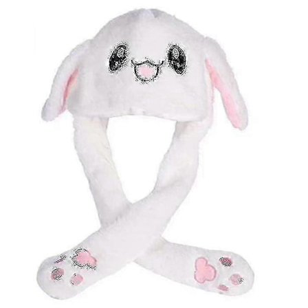 Pikachu Lue med Kaninører som Beveger Seg, Morsom Kaninplysjhatt (LGL)