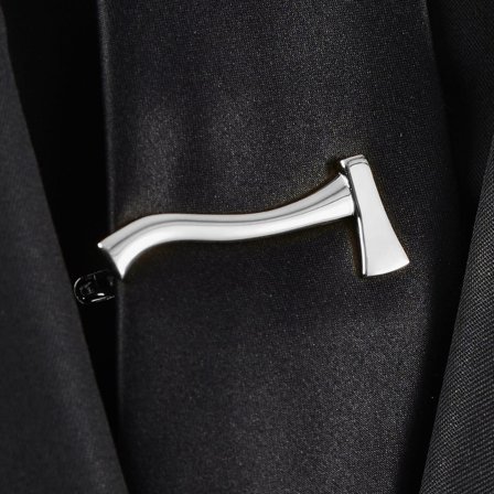 Fermacravatta corto Lumberjack argento for Men