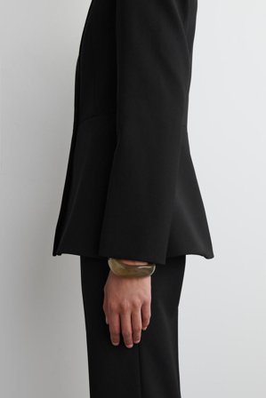 COS Women's Chunky Curved Bangle in Grey