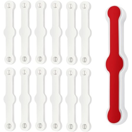 12 stk Myggnettvindu Klips, Myggnettfeste, Selvklebende for Vinduklips, Ingen Boring for Balkong Terrasse