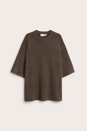 Kappahl | Lang strikkegenser | Mørkebrun