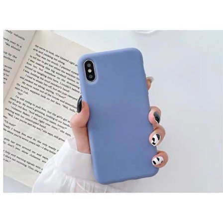 Denimblå Apple silikonecover til iPhone 7 og 8 Uden logo (LGL)