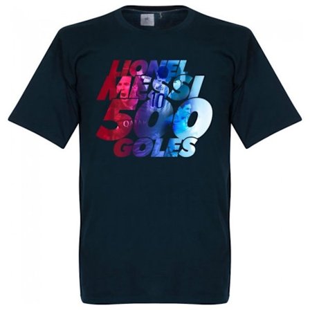 Barcelona T-shirt Messi 500 Goles Mörkblå Barn