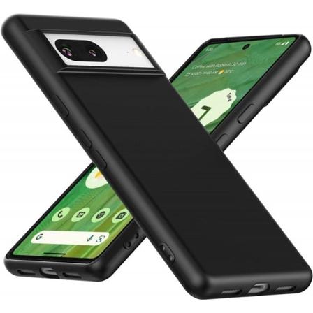 Google Pixel 8 ultraohut pehme kuminen mattamusta kansi Black