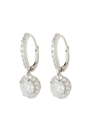 Sigrid Örhängen silver White Dam Vit ONESIZE