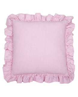 Tyynynpäällinen Vide yksivärinen röyhelöllä 1 kpl Roosa