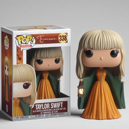 Taylor Swift harpiks storhoved dukke ornamenter hjem stue studie skrivebord ornamenter dekoration