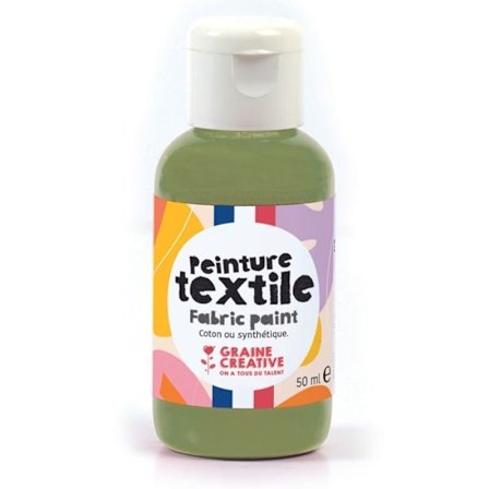 Textilfärg 50 ml - khakigrön