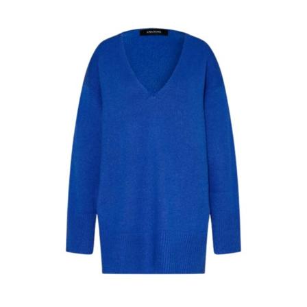 Lisa Yang V-neck Knitwear , Blauw , Dames , Maat: S Truis