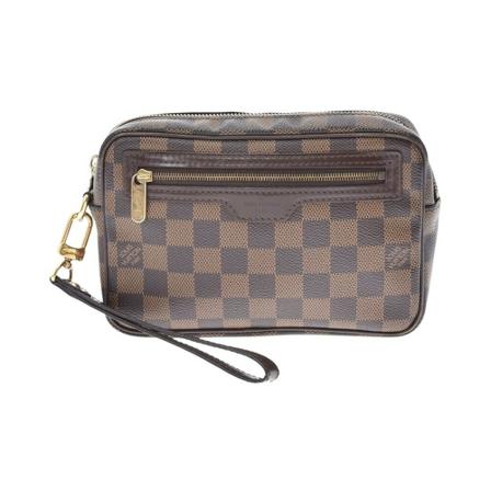 Louis Vuitton Vintage, Clutches Bruin, Dames, Maat:ONE Size,Canvas