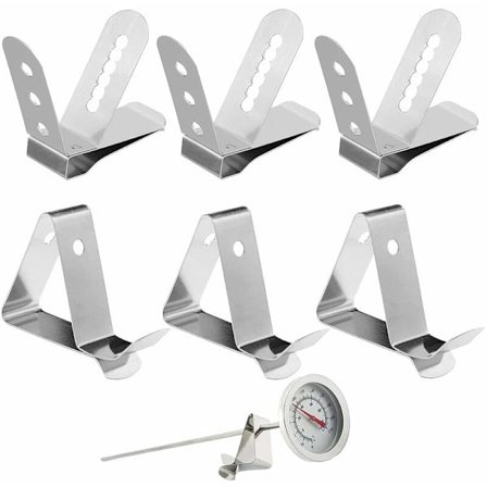 Termometerklämma i rostfritt stål, temperaturgivarklämma, hållare T