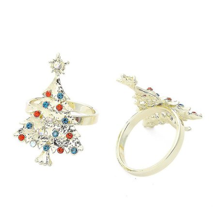 8 stk Metallbue Blomst Krans Munnring Serviettring Bordutstyr,c