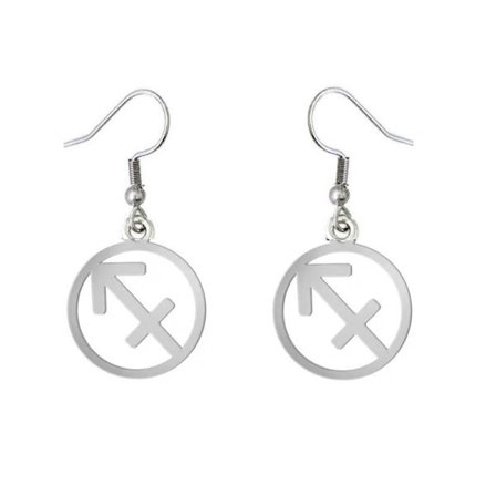 Örhängen Stjärntecken SKYTTEN Zodiaken Rostfritt Stål