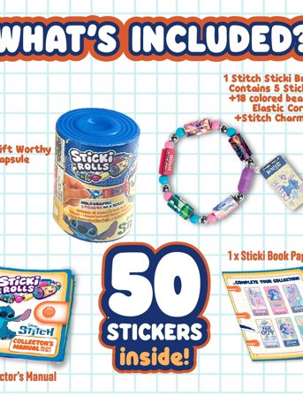 Sticki Rolls Sticki Rolls Sticki Band Capsule Stitch Cdu - Multi/patterned - ONE SIZE