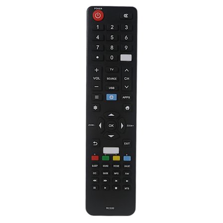 Intelligente Hjemmeenheter Fjernkontroll RC320 Kompakt Kontroller for Fanco Atvio Rc320 for Smart TV Netflix