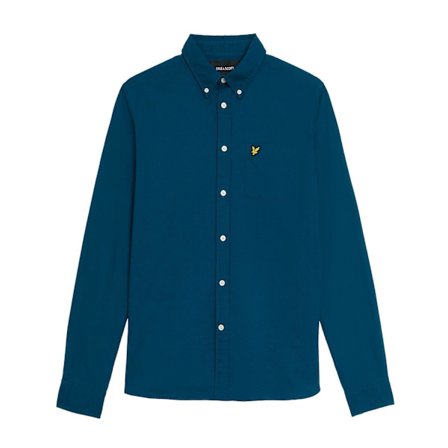Lyle & Scott Herr Plain Oxford Skjorta S Marinblå