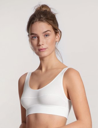 Calida Elastic Bustier - White - M