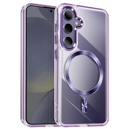 Coque MagSafe til Samsung S24 Plus og S25 Plus Bag Crystal Violet