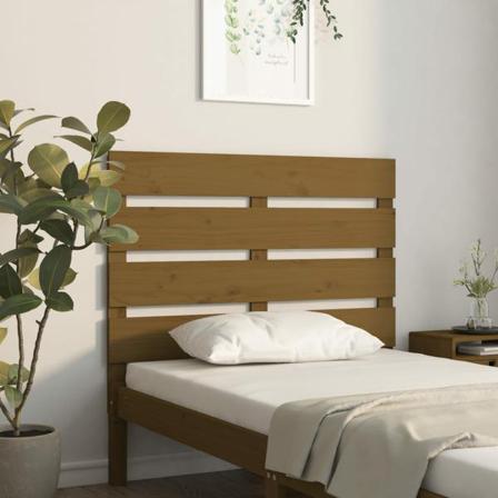 Vidaxl Sänggavel Honungsbrun 100x3x80 Cm Massiv Furu Brun