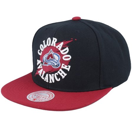 Mitchell & Ness - Negro adjustable Gorra - Colorado Avalanche Circle Splash Black Snapback @ Hatstore