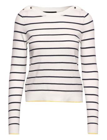 Vmalma Ls Boatneck Button Blouse Ga Boo Patterned Vero Moda