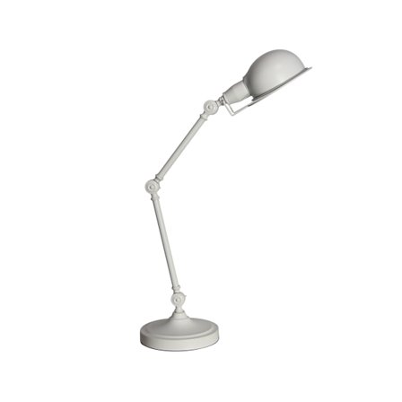 197 Bordslampa Vit Metall