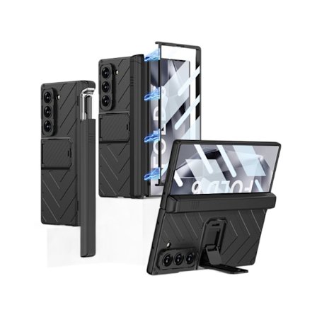 Etui til Samsung zfold6 med magnetisk lukking, full pakke, panserskal