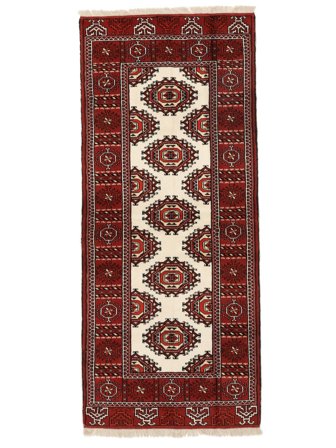 Dreieck Klein Turkaman Teppich 84X194 Wolle