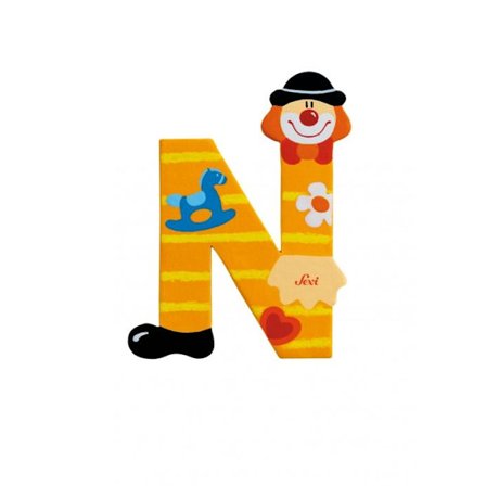 Clown bokstaven N - Sevi