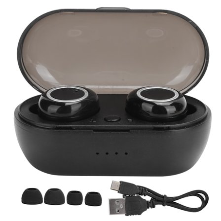 BTH‐i30 Bluetooth 5.0 Stereo True Wireless Earphone Noise Reduction Binaural HeadsetSilver Black
