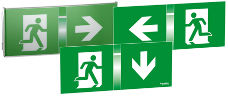 Schneider Electric Exiway Smartled Piktogramset 24 m, 3 delar, Belysning