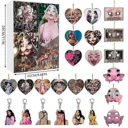 Melanie Martinez Joulukalenteri Yllätyslaatikko 24 Päivän Yllätys Keräilyharvinaisuus Limited Edition Musiikkiteemainen Nukkeblind Box Fanilahja