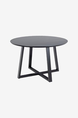 NORDFORM - Spisebord Walle, Diameter 120 cm - Sort - Spiseborde - Fra Homeroom