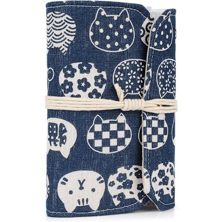 Rundstrikkepind opbevaringspose, kompakt rundstrikkepind etui tom, rundstrikkepind holder organizer med 11 klare lynlåslommer f