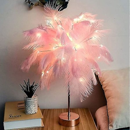 Sulka pöytävalaisin, Sulka Led Yölamppu Kaukosäätimellä Makuuhuoneeseen Häihin