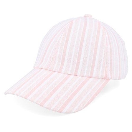 Seeberger - Roze unconstructed Cap - Cotton Viscose Fabric Baseball Cap Sandal Dad Cap @ Hatstore