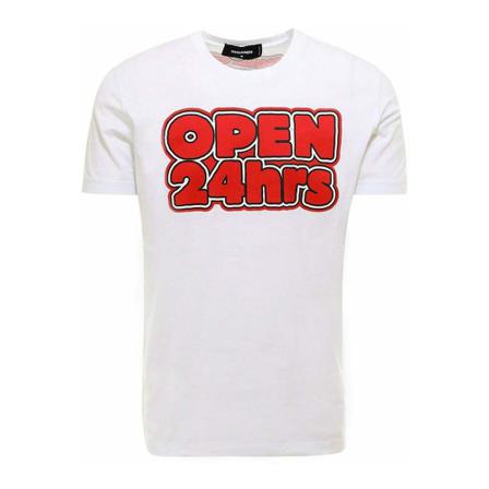 Dsquared2, T-Shirts Biały, Mężczyzna, Rozmiar: M