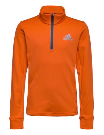 Aeroready Warm 1/2 Zip Top Svetari Collegepaita Oranssi Adidas Performance