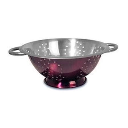 Ruostumattomasta teräksestä valmistettu violetti siivilä, 4 kpl