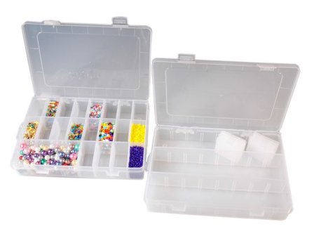 Pysselförvaringslåda, 200 x 130 mm, plast - Lyreco - Skola och förskola - Hobbymaterial - Verktyg och förvaring