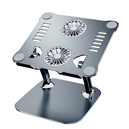Justerbart tablettställ Fällbart bärbar datorhållare Riser med kylfläkt Värmeavledning Kylare för 11-17 tums bärbar dator