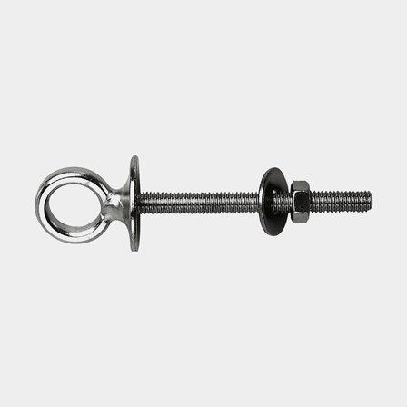 Plastimo Stainless Steel Eye Bolt Thread, M8 x 80 mm