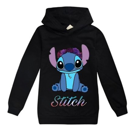 Luvtröja, huvtröja, huvtröja, tröja, tröja med söm för barn Casual , långärmad huvtröja, 7-14 år