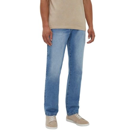 Maine Herr Stone Wash Raka Jeans 38R Blå