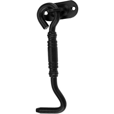 Musta Väri Ruostumaton Teräs Hytin Koukku ja Silmukka Lukko SKJULD PORT Ovi Ikkuna (FMY)