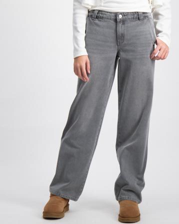 LMTD NLFHIPIZZA DNM LW STRAIGHT PANT Grau Jeans Mädchen - Kidsbrandstore